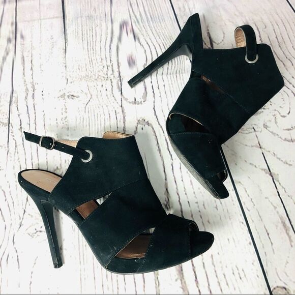 BCBGeneration Jazzmina Black Party Cut Out Heels Shoes 8 - Picture 1 of 12